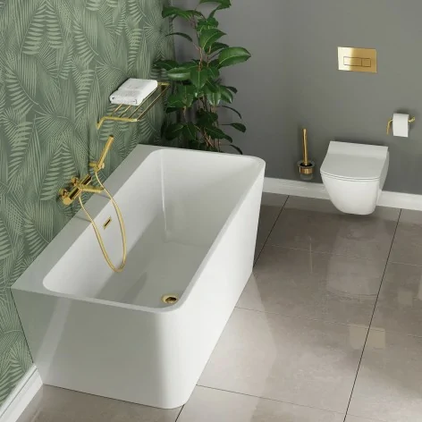 5907650819271 DEANTE Anemon Zestaw WC podtynkowy 6 w 1 Złoto + Biały CDZZ6ZPW Stelaż Podtynkowy
