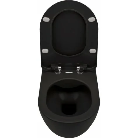 5907650820437 DEANTE Peonia Miska WC Wisząca z Deską Bezkołnierzowa Czarna Nero CDEDNZPW MISKI WC
