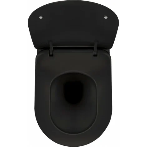 5907650820437 DEANTE Peonia Miska WC Wisząca z Deską Bezkołnierzowa Czarna Nero CDEDNZPW MISKI WC