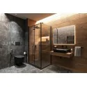 5907650820437 DEANTE Peonia Miska WC Wisząca z Deską Bezkołnierzowa Czarna Nero CDEDNZPW MISKI WC