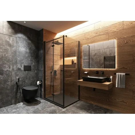 5907650820437 DEANTE Peonia Miska WC Wisząca z Deską Bezkołnierzowa Czarna Nero CDEDNZPW MISKI WC