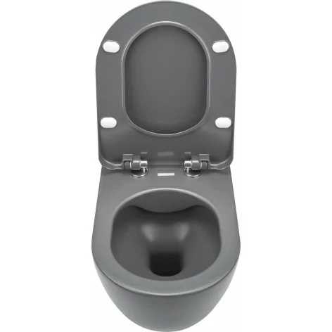 5907650820505 DEANTE Peonia Miska WC Wisząca z Deską Bezkołnierzowa Antracyt Titanium CDEDDZPW MISKI WC
