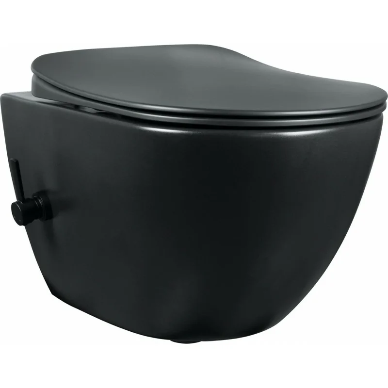 5907650829966 DEANTE Peonia Miska WC Wisząca z Funkcją Bidetu - z Baterią Mieszaczową Czarna Nero CBP_NWPW