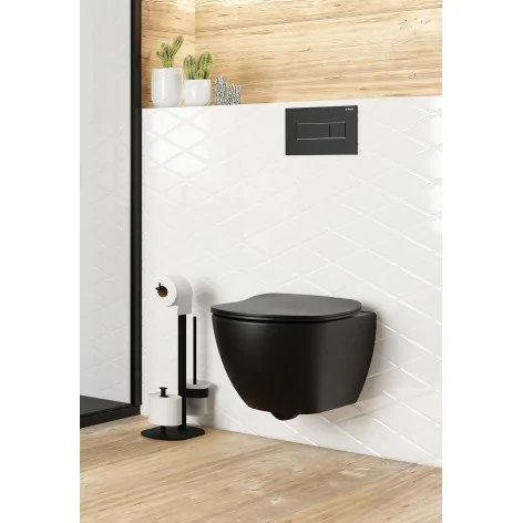 5907650829966 DEANTE Peonia Miska WC Wisząca z Funkcją Bidetu - z Baterią Mieszaczową Czarna Nero CBP_NWPW