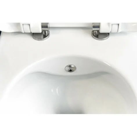 5908212098103 DEANTE Peonia Miska WC Wisząca z Funkcją Bidetu - z Baterią Mieszaczową Biała CBP_6WPW