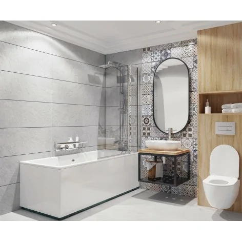 5908212067314 DEANTE Peonia Zestaw WC Podtynkowy 6 w 1 Chrom + Biały CDES6ZPW Miski WC Stelaże Podtynkowe