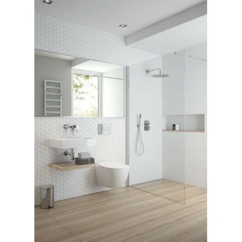 5908212067314 DEANTE Peonia Zestaw WC Podtynkowy 6 w 1 Chrom + Biały CDES6ZPW Miski WC Stelaże Podtynkowe