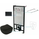 5907650819288 DEANTE Peonia Zestaw WC Podtynkowy 6 w 1 Nero Czarny CDENNZPW Miski WC Stelaże Podtynkowe