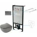 5907650821380 DEANTE Peonia Zestaw WC Podtynkowy 6 w 1 Antracyt + Titanium CDETDZPW MISKI WC Stelaże Podtynkowe