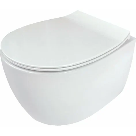 5907650813248 DEANTE Silia Miska WC Wisząca z Deską Bezkołnierzowa Biała CDLD6ZPW Miski WC