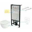 5907650819295 DEANTE Silia Zestaw WC Podtynkowy 6 w 1 Złoty + Biały CDLZ6ZPW Miski WC Stelaże Podtynkowe