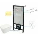 5907650819363 DEANTE Hiacynt New Zestaw WC Podtynkowy 6 w 1 Złoty + Biały CDYZ6ZPW Miski WC Stelaże Podtynkowe