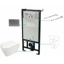 5907650849278 DEANTE Hiacynt New Zestaw WC podtynkowy 6 w 1 Titanium + Biały CDYT6ZPW Miski WC Stelaże Podtynkowe