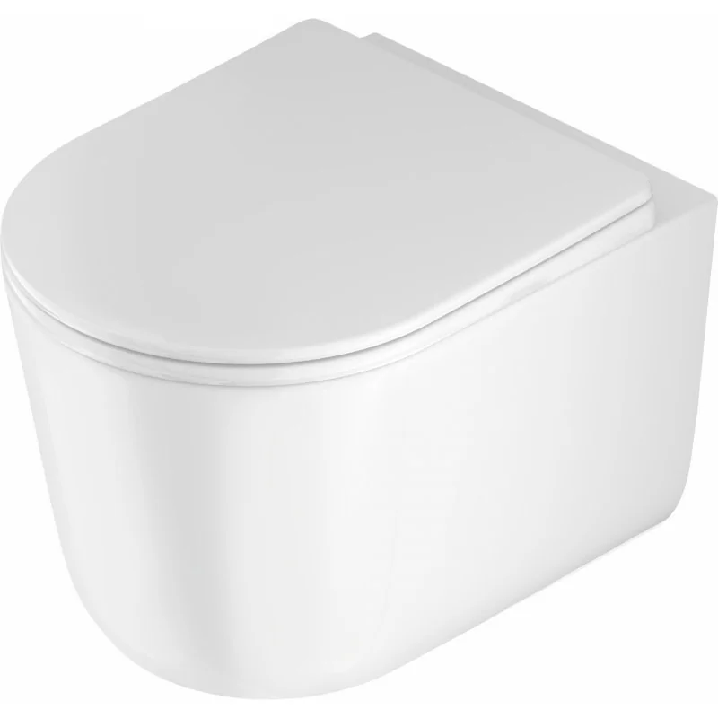 5907650827771 DEANTE Jasmin Miska WC Wisząca z Deską Bezkołnierzowa Biała CDJD6ZPW Miski WC Stelaże Podtynkowe