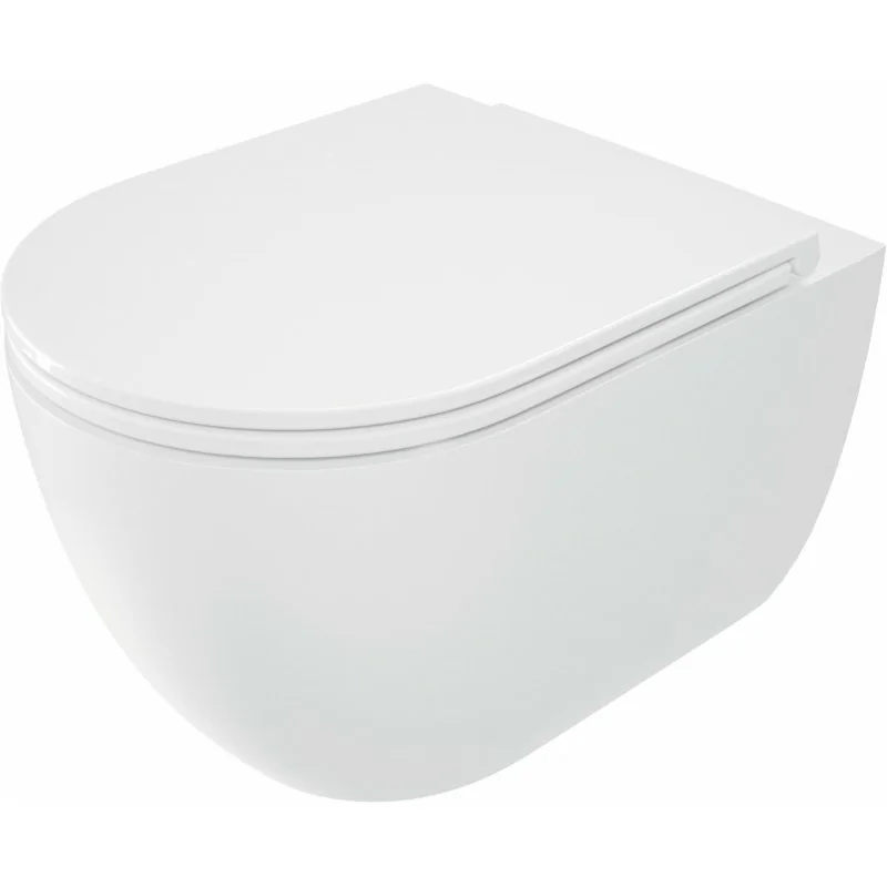 5907650863564 DEANTE Round Miska WC z Deską Bezkołnierzowa Biała CGRD6ZPW MISKI WC