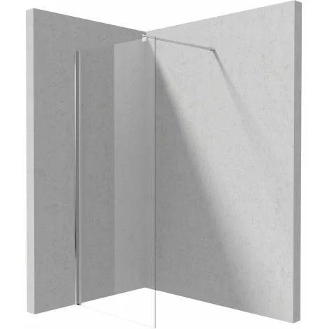 5908212087404 DEANTE Kerria Plus Ścianka Prysznicowa 80 cm Chrom + Szkło Transparentne KTS_038P