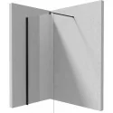 5908212087527 DEANTE Kerria Plus Ścianka Prysznicowa 80 cm Nero + Szkło Transparentne KTS_N38P