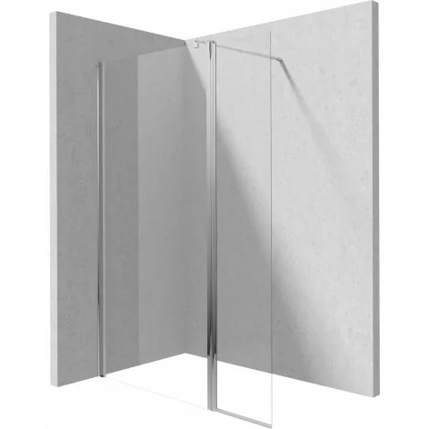 5907650813255 DEANTE Kerria Plus Panel Ruchomy do Kabin Chrom + Szkło Transparentne KTSX072P