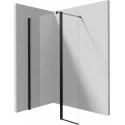 5907650813262 DEANTE Kerria Plus Panel Ruchomy do Kabin Nero + Szkło Transparentne KTSXN72P