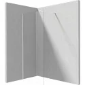 5907650849346 DEANTE Prizma Ścianka Prysznicowa Walk-in 80 cm Bianco + Szkło Transparentne KTJ_A38P