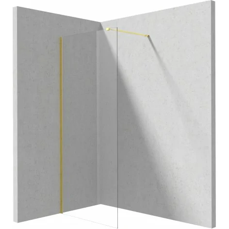 5907650840435 DEANTE Prizma Ścianka Prysznicowa Walk-in 80 cm Złoto + Szkło Transparentne KTJ_Z38P