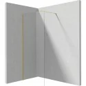 5907650839316 DEANTE Prizma Ścianka Prysznicowa Walk-in 80 cm Złoto Szczotkowane + Szkło Transparentne KTJ_R38P