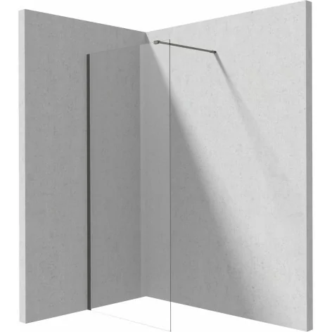 5907650839439 DEANTE Prizma Ścianka Prysznicowa Walk-in 80 cm Titanium + Szkło Transparentne KTJ_D38P