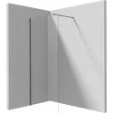 5907650839446 DEANTE Prizma Ścianka Prysznicowa Walk-in 90 cm Titanium + Szkło Transparentne KTJ_D39P