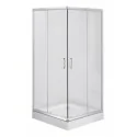 5908212008775 DEANTE Funkia Kabina Prysznicowa Kwadratowa 80x80 cm Chrom + Szkło Szronione KYC_642K