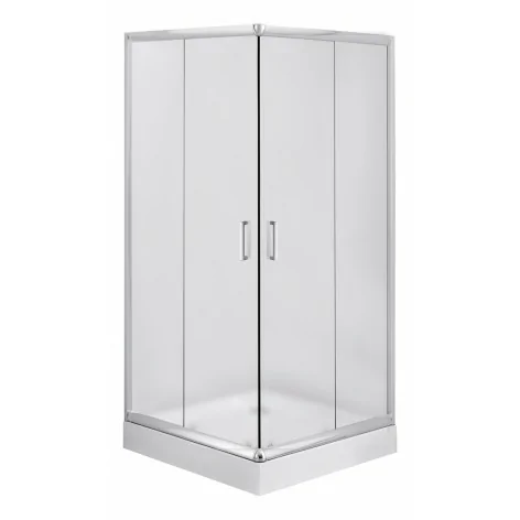 5908212008775 DEANTE Funkia Kabina Prysznicowa Kwadratowa 80x80 cm Chrom + Szkło Szronione KYC_642K