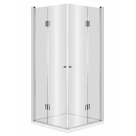 5908212015223 DEANTE Kerria Kabina Prysznicowa Kwadratowa 90 cm Chrom + Szkło Transparentne KTK_041P