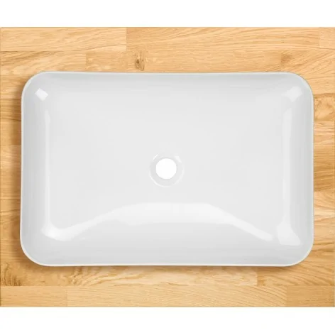 5908212061893 DEANTE Tess Umywalka Ceramiczna Nablatowa - 60x40 cm Biała CDS_6U6S