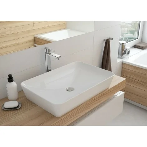 5908212061893 DEANTE Tess Umywalka Ceramiczna Nablatowa - 60x40 cm Biała CDS_6U6S