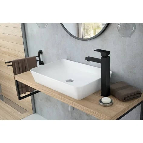 5908212061893 DEANTE Tess Umywalka Ceramiczna Nablatowa - 60x40 cm Biała CDS_6U6S