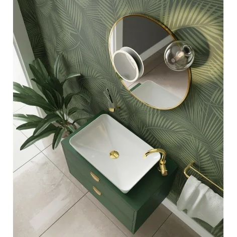 5908212061893 DEANTE Tess Umywalka Ceramiczna Nablatowa - 60x40 cm Biała CDS_6U6S