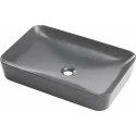 5908212095140 DEANTE Tess Umywalka Ceramiczna Nablatowa - 60x40 cm Antracyt Titanium CDS_DU6S