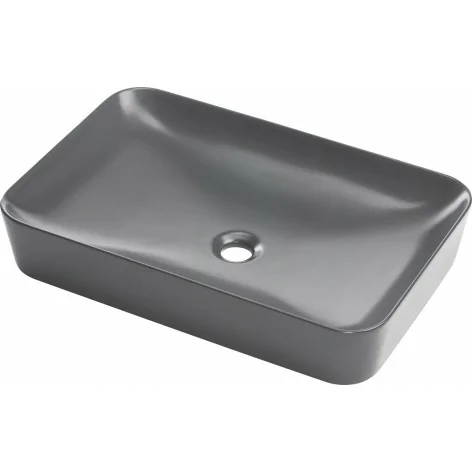 5908212095140 DEANTE Tess Umywalka Ceramiczna Nablatowa - 60x40 cm Antracyt Titanium CDS_DU6S