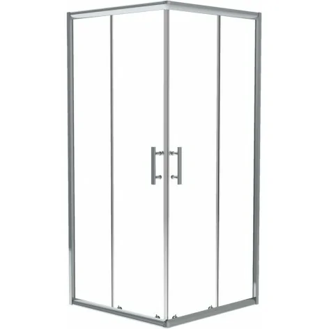 5907650879015 DEANTE Jasmin Plus Kabina Prysznicowa Kwadratowa 90 cm Chrom + Szkło Transparentne KTJ_041P