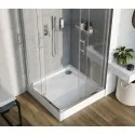 5907650879015 DEANTE Jasmin Plus Kabina Prysznicowa Kwadratowa 90 cm Chrom + Szkło Transparentne KTJ_041P