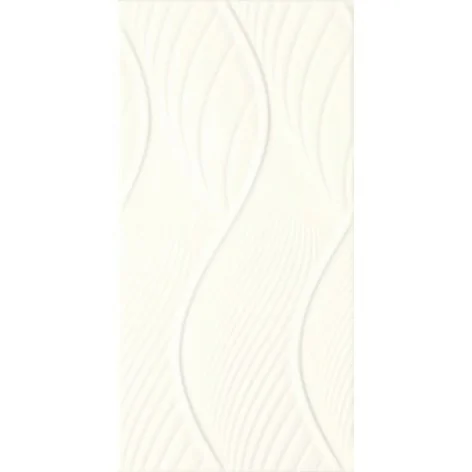 5902610513671 PARADYŻ Fiori Bianco Ściana Struktura Połysk 30x60 białe płytki strukturalne 3d SS--300X600-1-FIOR.BI