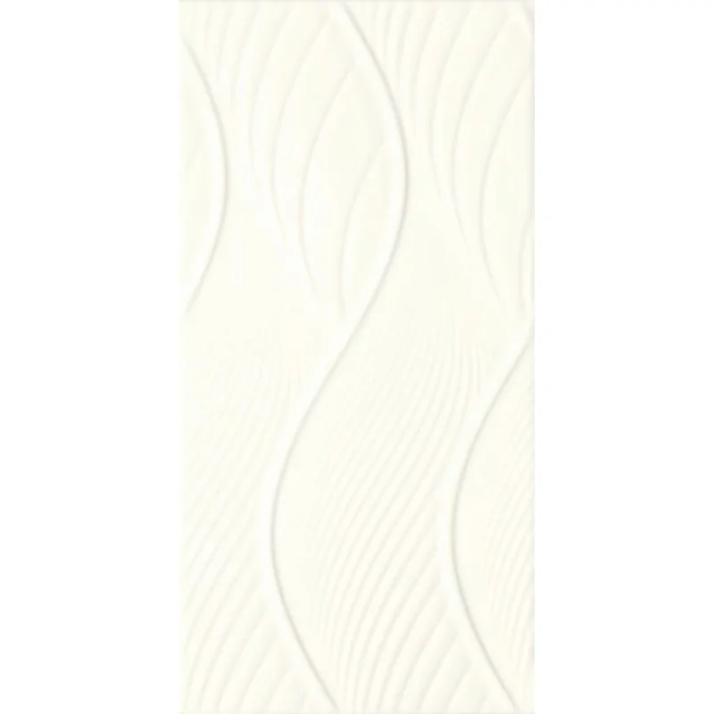 5902610513671 PARADYŻ Fiori Bianco Ściana Struktura Połysk 30x60 białe płytki strukturalne 3d SS--300X600-1-FIOR.BI