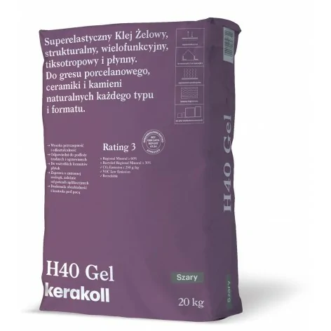 5900401826740 KERAKOLL Klej H40 Gel Szary 20 kg chemia budowlana kleje fugi fuga