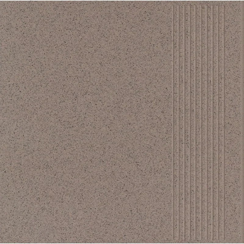 5902610560422 PARADYŻ Salti Beige Stopnica Prosta Gres Impregnowany Sół-Pieprz Mat. 6,5mm 30x30 Q---300X300-1-SALT.BEST-I
