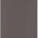5902610560460 PARADYŻ Salti Grey Stopnica Prosta Gres Impregnowany Sół-Pieprz Mat. 6,5mm 30x30 Q---300X300-1-SALT.GRST-I