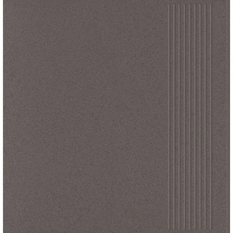 5902610560460 PARADYŻ Salti Grey Stopnica Prosta Gres Impregnowany Sół-Pieprz Mat. 6,5mm 30x30 Q---300X300-1-SALT.GRST-I