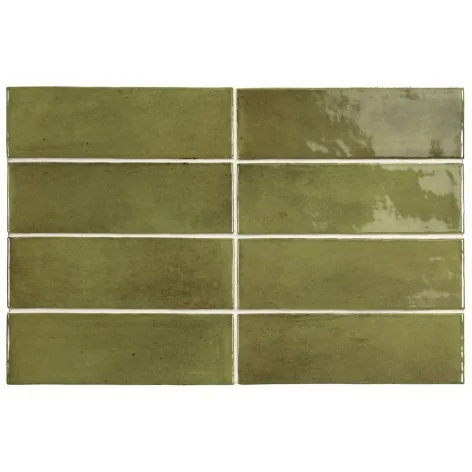 Sklep Płytki Flizy cegiełki EQUIPE Coco Verd Gloss EQ 27989 Płytka Cegiełka Połysk 5x15