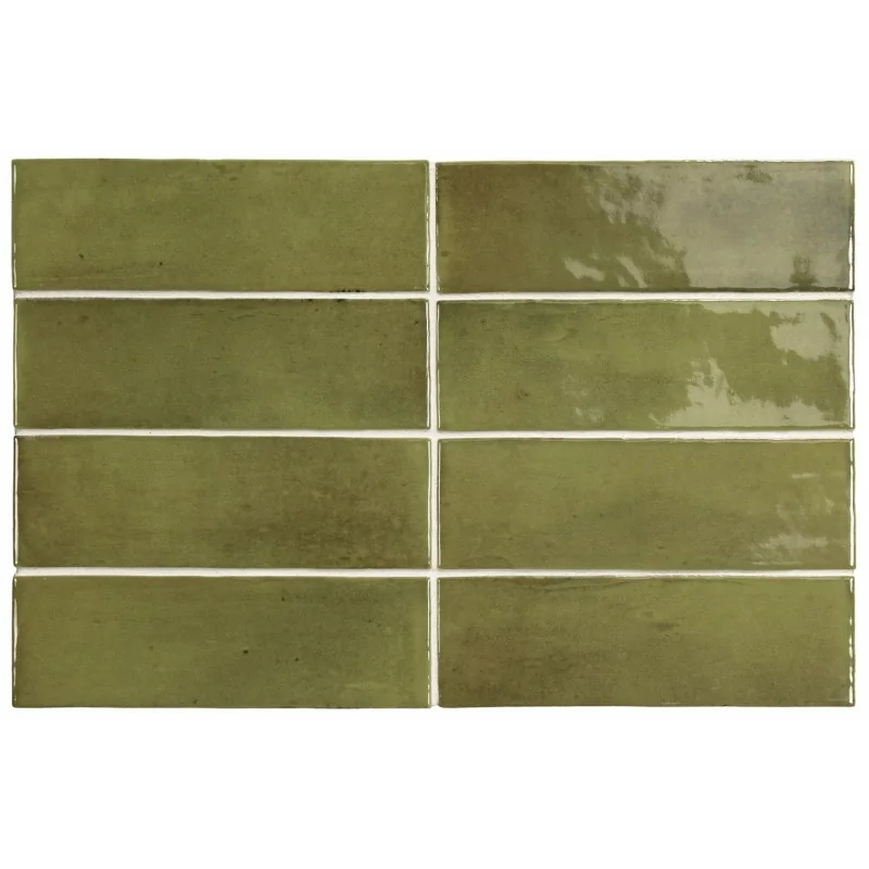 Sklep Płytki Flizy cegiełki EQUIPE Coco Verd Gloss EQ 27989 Płytka Cegiełka Połysk 5x15