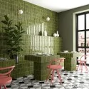 Sklep Płytki Flizy cegiełki EQUIPE Coco Verd Gloss EQ 27989 Płytka Cegiełka Połysk 5x15