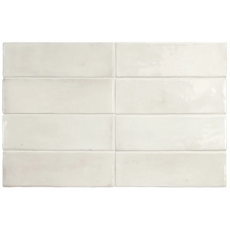 Sklep płytki flizy cegiełki EQUIPE Coco White Gloss EQ 27984 Płytka Cegiełka Połysk 5x15 G1