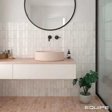 Sklep płytki flizy cegiełki EQUIPE Coco White Gloss EQ 27984 Płytka Cegiełka Połysk 5x15 G1
